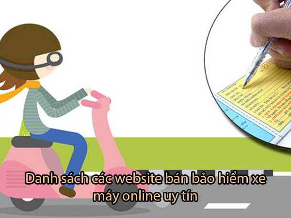 Top [5] trang webs để mua bảo hiểm xe máy online
