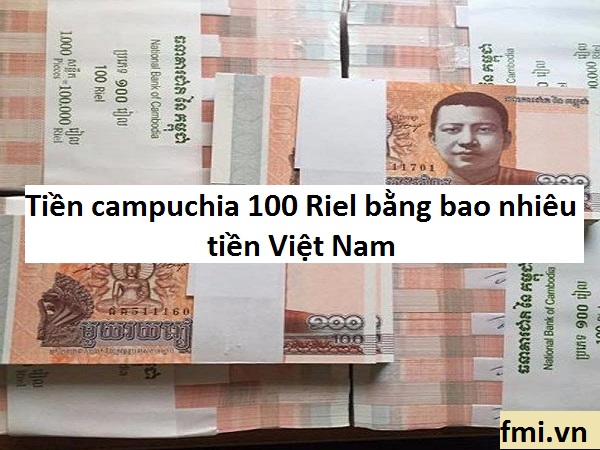 Tiền Campuchia 100, 500, 900, 1000 riel bằng bao nhiêu tiền Việt (VNĐ)